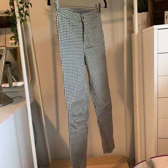 H&M Houndstooth Pants high rise - Picture 2 of 6